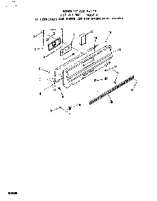 Backguard Diagram and Parts List for 1446*1A  Roper Range