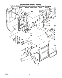 DISPENSER FRONT Diagram and Parts List for ED25DWXTF00  Whirlpool Refrigerator