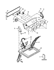 Part Location Diagram of W10696246 Whirlpool Console (white)