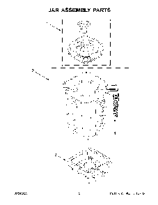 Jar Assembly Parts Diagram and Parts List for 7KSB4027MDR0  KitchenAid Blender