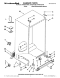 CABINET PARTS Diagram and Parts List for KSF26C4XYY03  KitchenAid Refrigerator