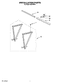 INSTALLATION PARTS Diagram and Parts List for ACE184PT0  Whirlpool Air Conditioner