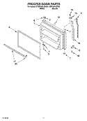 FREEZER DOOR, OPTIONAL Diagram and Parts List for KTRP19KLWH00  KitchenAid Refrigerator