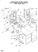 DISPENSER FRONT Diagram and Parts List for ET22DQRDB00  Whirlpool Refrigerator