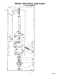 BRAKE AND DRIVE TUBE Diagram and Parts List for LA5600XTG0  Whirlpool Washer