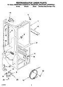 REFRIGERATOR LINER PARTS Diagram and Parts List for GS2SHEXNS00  Whirlpool Refrigerator