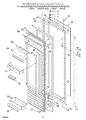REFRIGERATOR DOOR Diagram and Parts List for KSSP48QHS00  KitchenAid Refrigerator