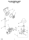 FILL AND OVERFILL PARTS Diagram and Parts List for KUDC01TMBL0  KitchenAid Dishwasher