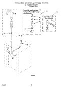 WASHER WATER SYSTEM Diagram and Parts List for BYCWD6274W1  Crosley Washer Dryer Combo