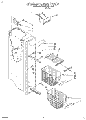 FREEZER LINER Diagram and Parts List for 6ED22DQXBW00  Whirlpool Refrigerator