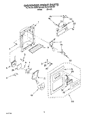 DISPENSER FRONT Diagram and Parts List for ED2GTQXKQ00  Whirlpool Refrigerator
