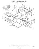 CAVITY AND STIRRER Diagram and Parts List for MH6700XV0  Whirlpool Microwave
