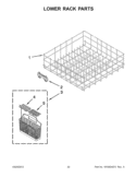 Part Location Diagram of W10514735 Whirlpool BASKT-WARE