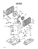 UNIT, LIT/OPTIONAL Diagram and Parts List for ACQ254XY0  Whirlpool Air Conditioner