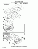 SHELF PARTS Diagram and Parts List for WRF560SFYM00  Whirlpool Refrigerator