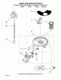 Part Location Diagram of WPW10605059 Whirlpool Pump & Motor