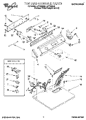 Part Location Diagram of 3398530 Whirlpool PANEL-CNTL