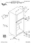 CABINET Diagram and Parts List for ET14CKYFW01  Whirlpool Refrigerator
