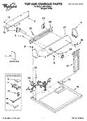 TOP AND CONSOLE PARTS Diagram and Parts List for LER4600PQ0  Whirlpool Dryer