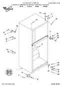CABINET Diagram and Parts List for ET14JMXFN02  Whirlpool Refrigerator