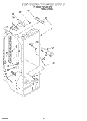 REFRIGERATOR LINER Diagram and Parts List for GD22DKXHW00  Whirlpool Refrigerator