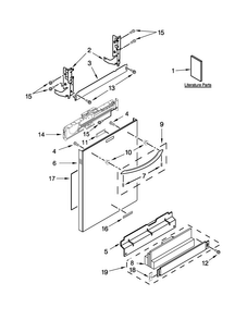 Part Location Diagram of W10656168 Whirlpool Tech sheet, french
