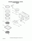 INTERNAL MICROWAVE PARTS Diagram and Parts List for KBHS179SSS03  KitchenAid Microwave