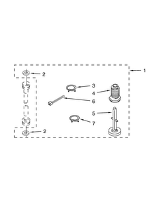 Miscellaneous Parts Diagram and Parts List for 11081422510  Kenmore Washer Dryer Combo