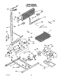 UNIT Diagram and Parts List for ET20GKXYW01  Whirlpool Refrigerator