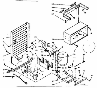 Unit Parts Diagram and Parts List for 106T14FSL1  Kenmore Refrigerator
