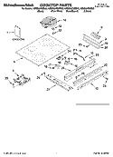 COOKTOP PARTS Diagram and Parts List for KESS907SBB00  KitchenAid Range