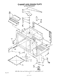 CABINET AND STIRRER , LITERATURE Diagram and Parts List for RM978BXPW1  Whirlpool Microwave Oven Combo