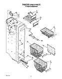FREEZER LINER Diagram and Parts List for 6ED25RQXWW01  Whirlpool Refrigerator