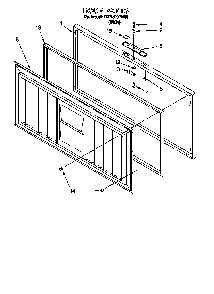 Section 1 Diagram and Parts List for TCF1510EW0  Whirlpool Freezer