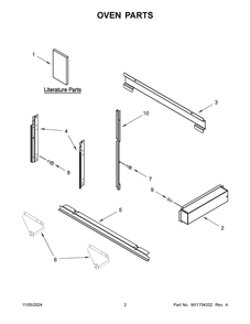 Part Location Diagram of W11653388 Whirlpool OWNERS MANUAL