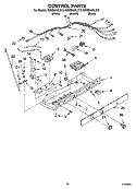 CONTROL PARTS Diagram and Parts List for GD5SHAXLT12  Whirlpool Refrigerator