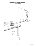 UPPER WASH AND RINSE Diagram and Parts List for KUDC220T1  KitchenAid Dishwasher