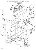 CONTROLS AND REAR PANEL Diagram and Parts List for 7LSC9245HQ0  Whirlpool Washer
