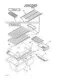 SHELF, LIT/OPTIONAL Diagram and Parts List for 3XARG457WP02  Whirlpool Refrigerator