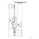 BRAKE AND DRIVE TUBE Diagram and Parts List for LA4800XTF1  Whirlpool Washer