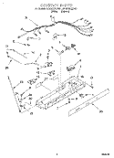 CONTROL Diagram and Parts List for 4KSRS22QDW01  KitchenAid Refrigerator
