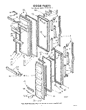 Part Location Diagram of 836120 Whirlpool RETIANER, GASKET, SIDE