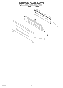 Part Location Diagram of WP8302743 Whirlpool Control Panel and Touchpad - Stainless Steel/Black