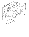 LINER Diagram and Parts List for ET22ZKXMWR0  Whirlpool Refrigerator