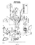 DRIVE Diagram and Parts List for LA5530XMW0  Whirlpool Washer