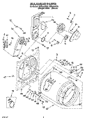 BULKHEAD PARTS, OPTIONAL PARTS (NOT INCLUDED) Diagram and Parts List for WED5600SQ0  Whirlpool Dryer