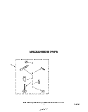 MISCELLANEOUS Diagram and Parts List for LA5578XSW0  Whirlpool Washer