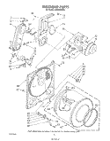 BULKHEAD Diagram and Parts List for LG5801XSW3  Whirlpool Dryer