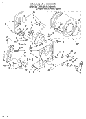 BULKHEAD Diagram and Parts List for LGR5644EQ1  Whirlpool Dryer