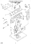 SECTION Diagram and Parts List for LEP6848AN1  Whirlpool Dryer